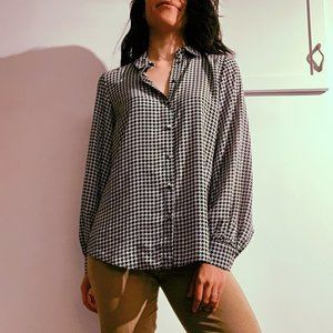 Dorothy Perkins Button Up in Houndstooth